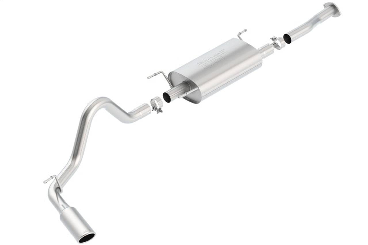 Borla 2016 Toyota Tacoma 3.5L V6 Auto 4DR CC SB S-Type 2.5in Single Left Rear Exit 4in Tip Exhaust - Mammoth Racing -