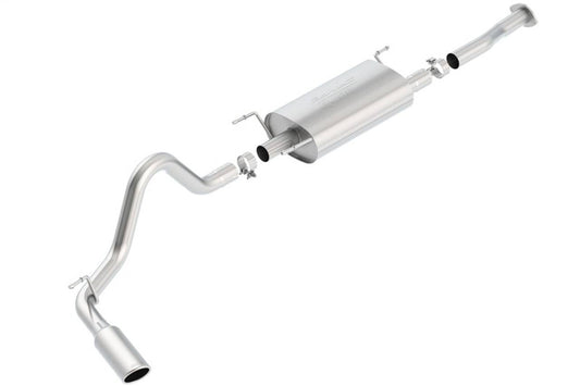 Borla 2016 Toyota Tacoma 3.5L V6 Auto 4DR CC SB S-Type 2.5in Single Left Rear Exit 4in Tip Exhaust - Mammoth Racing -