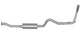 Gibson 98-00 Chevrolet S10 Base 2.2l 2.5in Cat-Back Single Exhaust - Aluminized - Mammoth Racing -