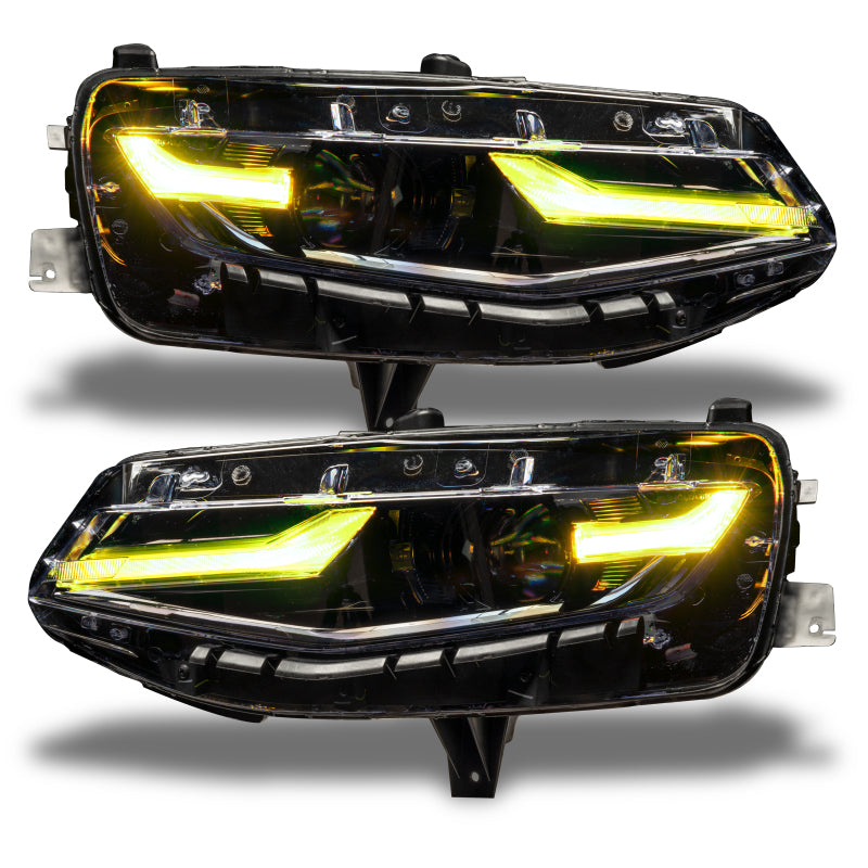 Oracle 19-21 Chevy Camaro LS/LT RGB+A Headlight DRL Upgrade Kit - ColorSHIFT w/o Controller - Mammoth Racing -
