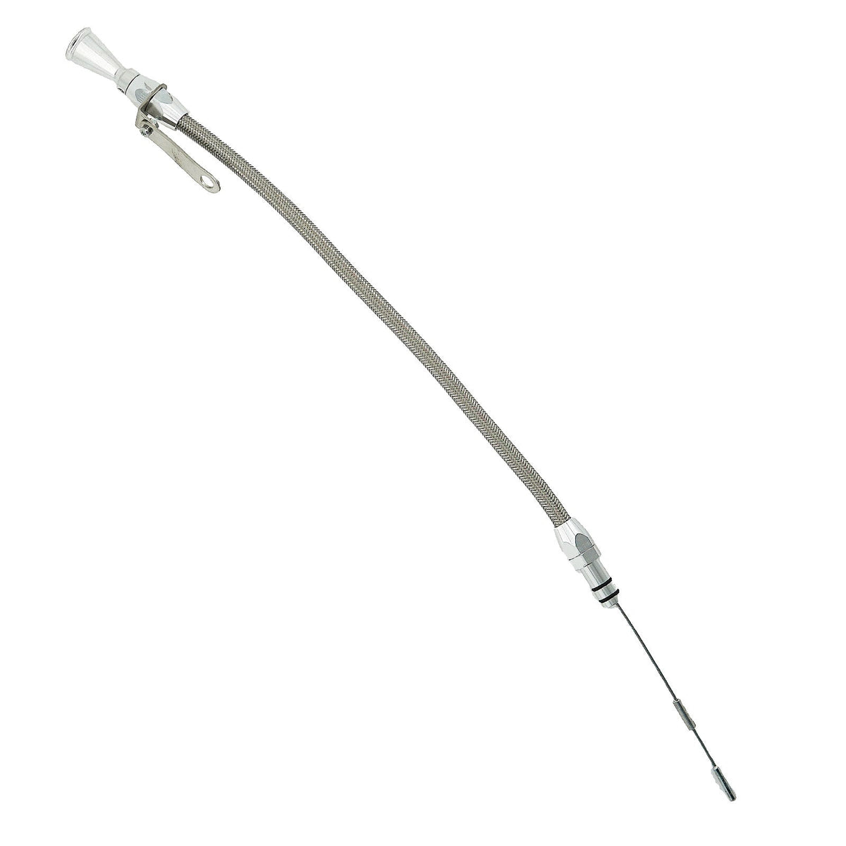 Billet Aluminum JZ Engine Steel Braided Oil Dipstick 1JZ 2JZ Supra Swap 1J 2J
