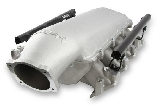 Holley EFI 300-679 Ls3 Lo-Ram Manifold Kit, Single Injector Top Feed- Satin Finish