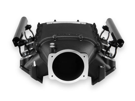 Holley EFI 300-682bk Ls3 Lo-Ram Manifold Kit, Single Injector Front Feed With Burst- Black Finish