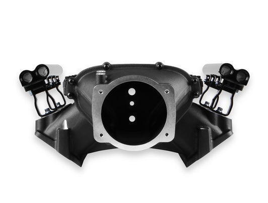 Holley EFI 300-684bk Ls3 Lo-Ram Manifold Kit, Dual Injector Front Feed With Burst- Black Finish