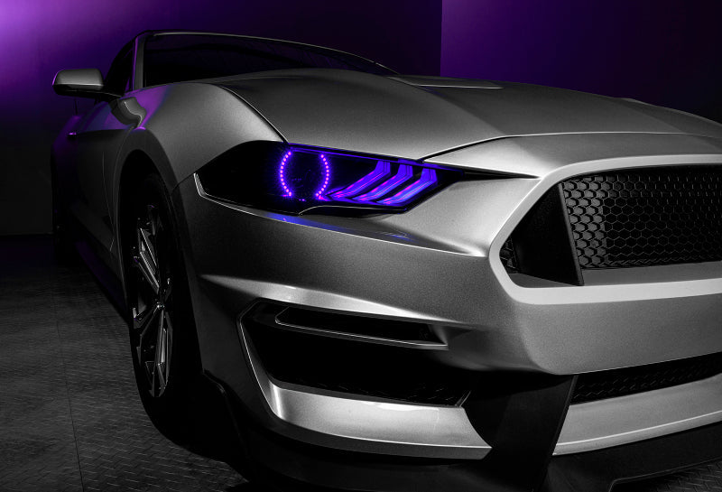 Oracle 18-21 Ford Mustang Dynamic DRL Upgrade w/ Halo Kit & Sequential Turn Signal - ColorSHIFT - Mammoth Racing -