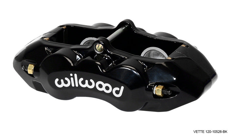Wilwood Caliper-D8-4 Rear Black 1.38in Pistons 1.25in Disc - Mammoth Racing -