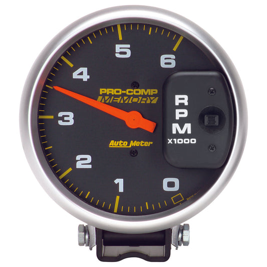 Autometer 5 inch Diesel 6000 RPM with Memory 4 Pulse Tachometer pedestal Mount - My Store
