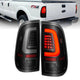 ANZO 2008-2016 Ford F-250 LED Tail w/ Lights Bar Black Housing Smoke Lens - My Store