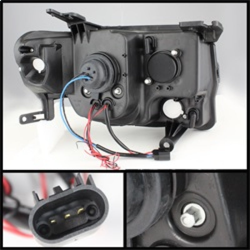 Spyder Ford Escape 08-12 Projector Headlights Halogen Model Only - DRL Chrome PRO-YD-FES08-DRL-C - Mammoth Racing -