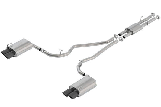 Borla 2020 Ford Explorer ST 3.0L V6 2.25in ATAK Exhaust - Black Chrome Tips - Mammoth Racing -