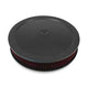 4150 Drop Base Air Cleaner Black W/3" Red Washable Gauze Filter - Mammoth Racing -120-4230