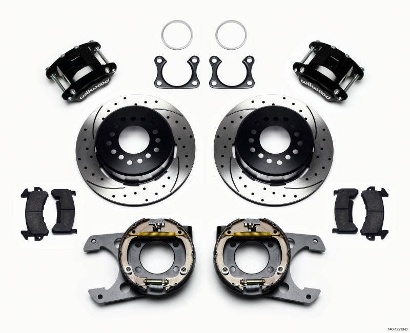 Wilwood D154 P/S Park Brake Kit Drilled Big Ford 2.36in Offset - Mammoth Racing -