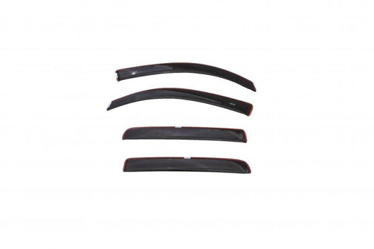 AVS 16-18 Toyota Tacoma Access Cab Low Profile Color Match Ventvisors 4pc - Black - My Store