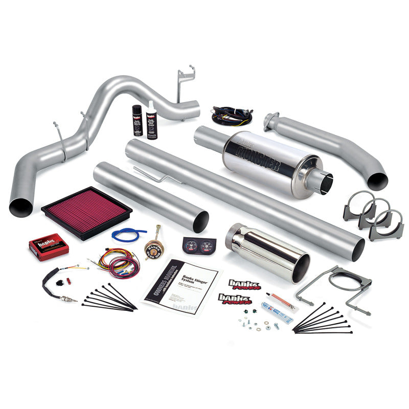 Banks Power 98 Dodge 5.9L Std Cab Stinger System - SS Single Exhaust w/ Chrome Tip - Mammoth Racing -