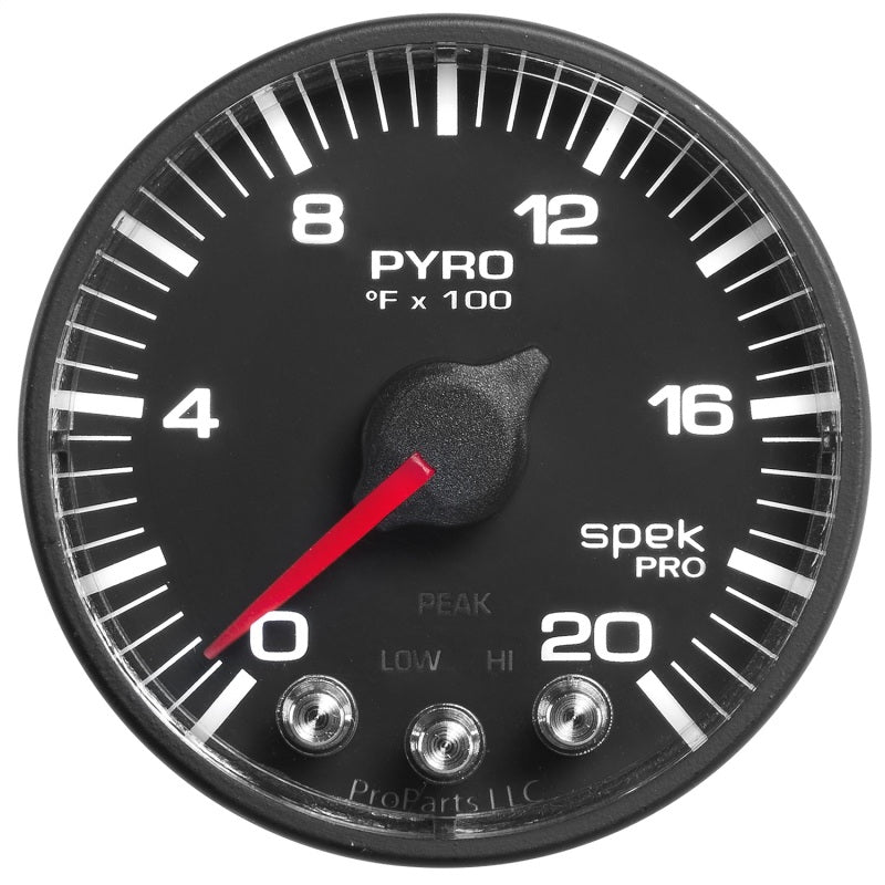 Autometer Spek-Pro 52.4mm 0-2000f Digital Stepper Motor Pyrometer Gauge - My Store