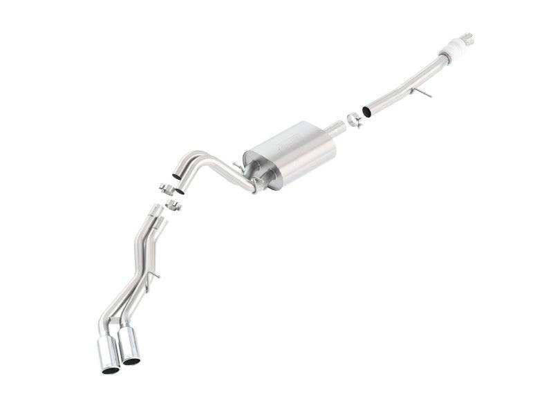 Borla Touring Cat Back 15-16 Chevy Tahoe 5.3L V8 2.75in, 2.25in Dual Same Side Exit 4in Tips - Mammoth Racing -