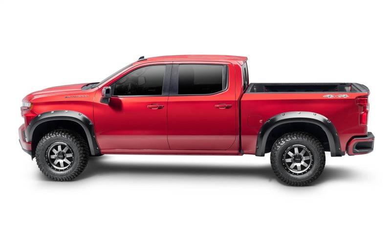Bushwacker 19-21 Chevrolet Silverado 1500 Pocket Style Flares 4pc - Black - Mammoth Racing -