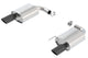 Borla S-Type Rear Section 15-17 Ford Mustang GT 5.0L V8 MT/AT 2.5in pipe 4in tip (Black Chrome) - My Store