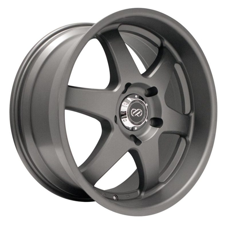 Enkei ST6 17x8 10mm Offset 5x127 Bolt Pattern 71.6 Bore Dia Gunmetal Machined Wheel - Mammoth Racing -