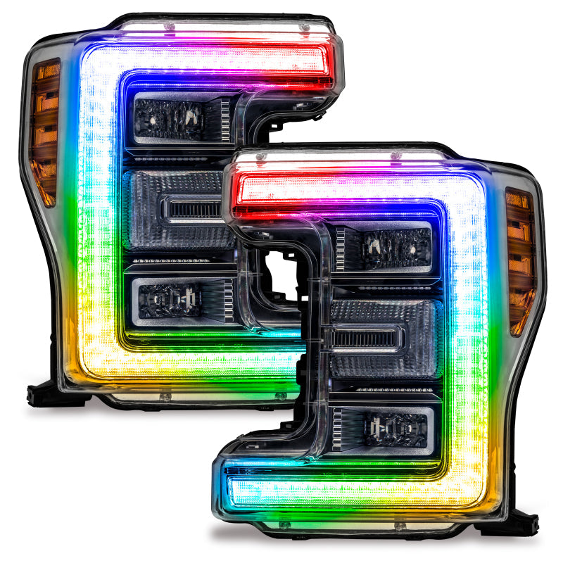 Oracle 17-19 Ford F-250/F-350 Superduty Headlight DRL Upgrade Kit - ColorSHIFT w/ 2.0 Controller - Mammoth Racing -