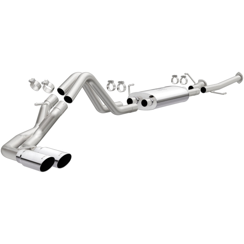 MagnaFlow 14 Toyota Tundra V8 4.6l/5.7l Stainless C/b Exhaust Dual same side pass. rear tire - Mammoth Racing -