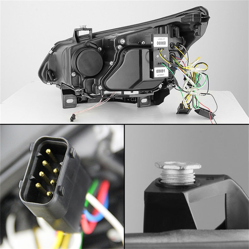 Spyder BMW E60 5-Series 04-07 Projector Halogen Model- CCFL Halo Blk PRO-YD-BMWE6004-CCFL-BK - Mammoth Racing -