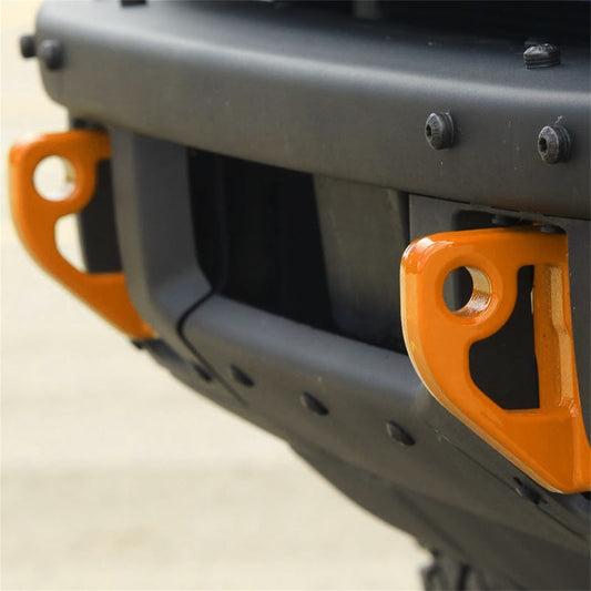 Ford Racing 2021+ Bronco Front Bumper Tow Hooks - Orange (Pair) - My Store