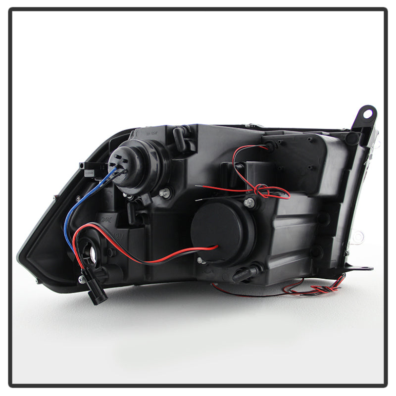 Spyder Dodge Ram 1500 09-14 10-14 Projector Headlights Halogen- LED Halo LED - Blk PRO-YD-DR09-HL-BK - Mammoth Racing -
