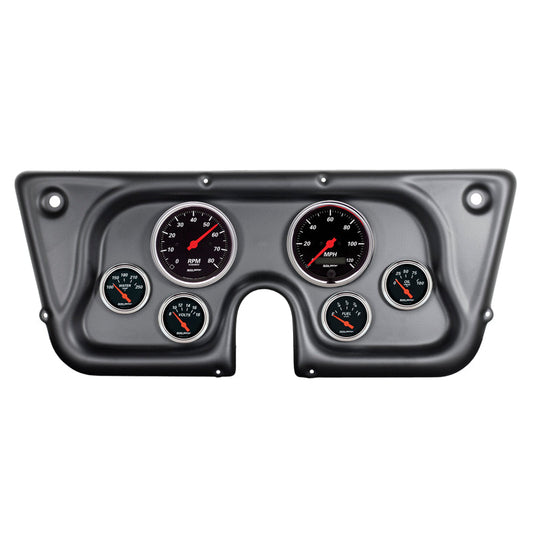 Autometer Designer Black 67-72 Chevy Truck C/K/K5/Suburban Dash Kit 6pc Tach/MPH/Fuel/Oil/WTMP/Volt - My Store