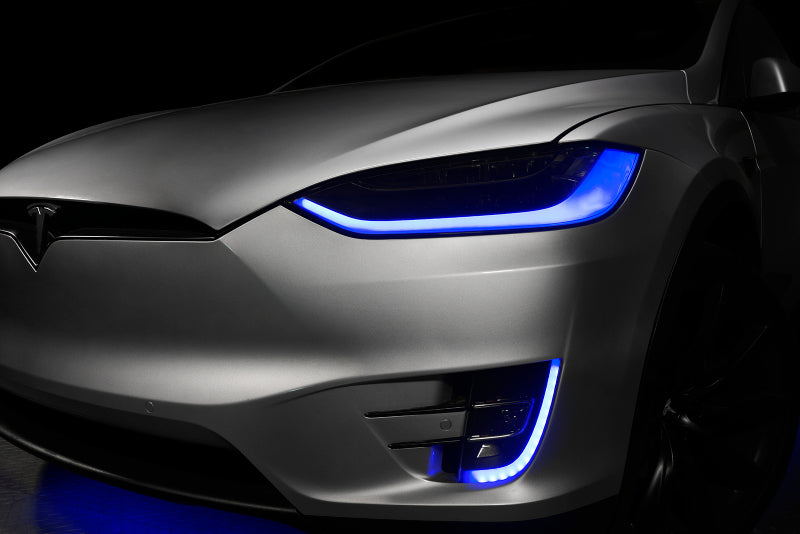 ORACLE Lighting 16-21 Tesla Model X Dynamic ColorSHIFT Headlight & Fog Light DRL Upgrade Kit - Mammoth Racing -
