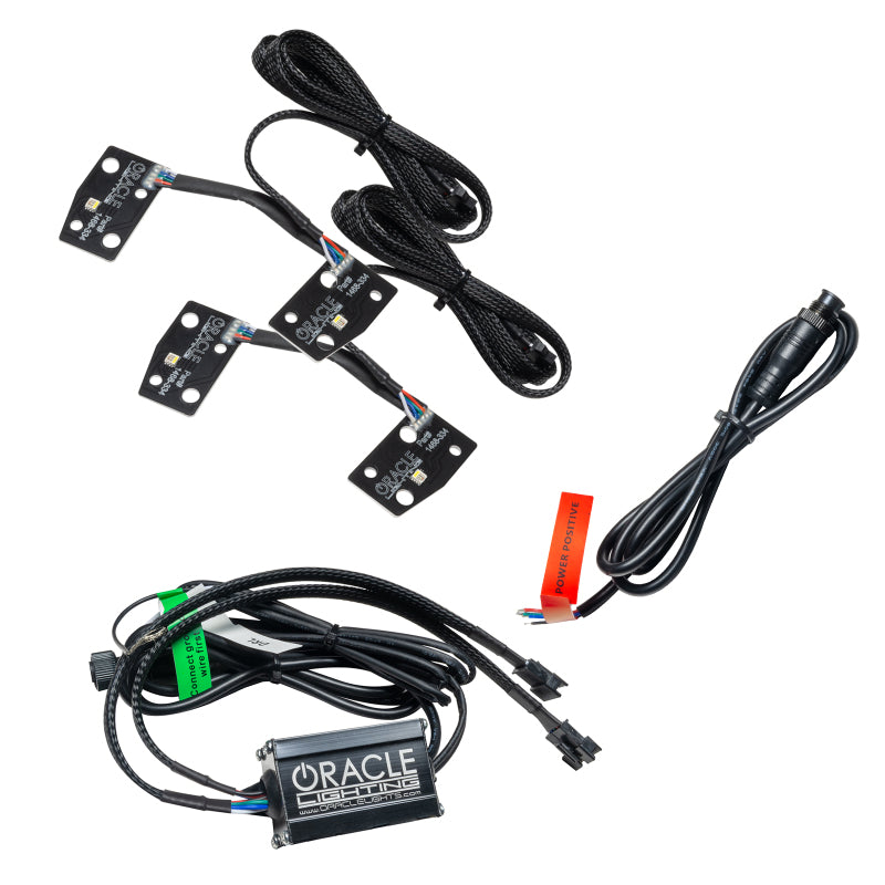 Oracle 2021 Ford Bronco DRL Upgrade w/ Halo Kit - ColorSHIFT w/ No Controller - Mammoth Racing -