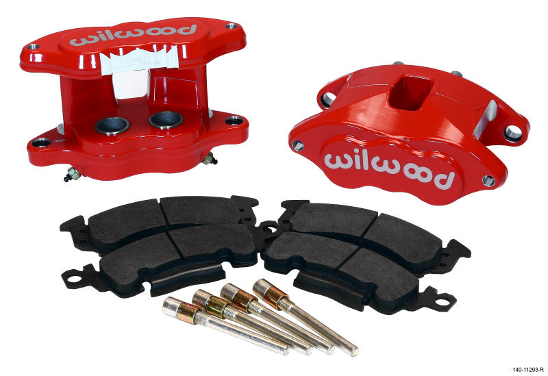 Wilwood D52 Rear Caliper Kit - Red 1.25 / 1.25in Piston 1.04in Rotor - Mammoth Racing -