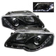 Spyder Volkswagen Passat 06-08 Projector Headlights DRL Black High H1 Low H1 PRO-YD-VP06-DRL-BK - Mammoth Racing -
