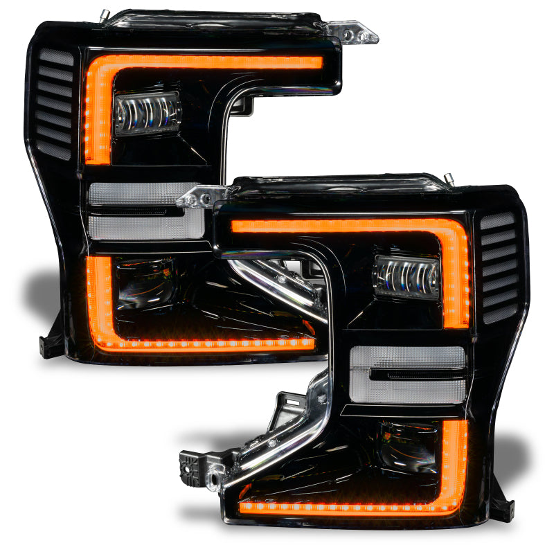 Oracle 20-22 Ford F-250/350 Super Duty Dynamic ColorSHIFT Headlight DRL Upgrade Kit w/Switchback - Mammoth Racing -