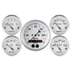 Auto Meter Speedometer 3-3/8in and 2-1/16in 5 Piece Old Tyme White Gauge Kit - My Store