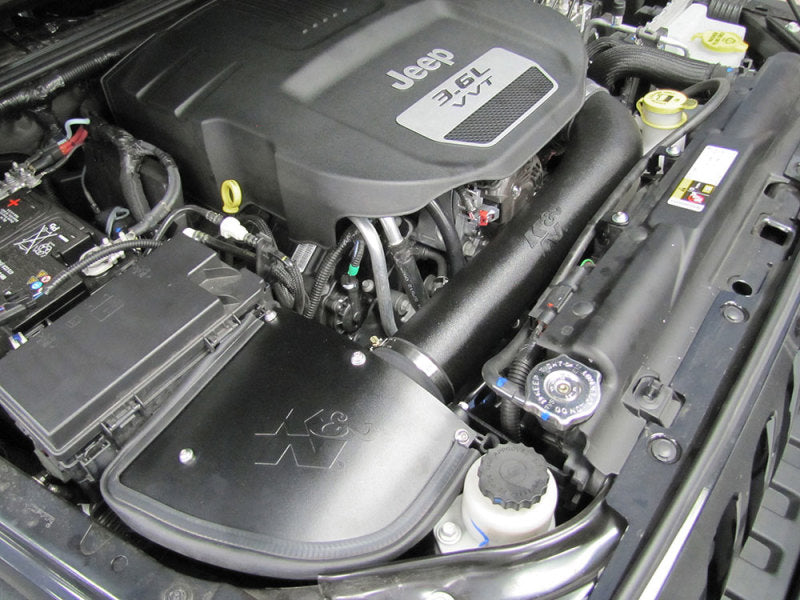 K&N 12-14 Jeep Wrangler V6 3.6l Performance Intake Kit - Mammoth Racing -