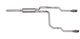 Gibson 87-92 Ford F-150 Custom 4.9l 2.5in Cat-Back Dual Split Exhaust - Stainless - Mammoth Racing -