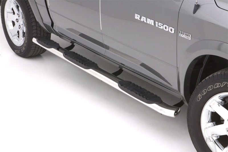 Lund 09-17 Dodge Ram 1500 Crew Cab (5.5ft. Bed) 5in. Oval WTW SS Nerf Bars - Polished - My Store