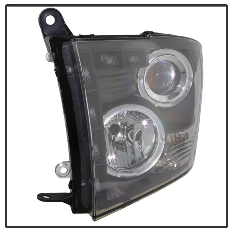 Spyder Dodge Ram 1500 09-14 10-14 Projector Headlights Halogen- LED Halo LED - Blk PRO-YD-DR09-HL-BK - Mammoth Racing -