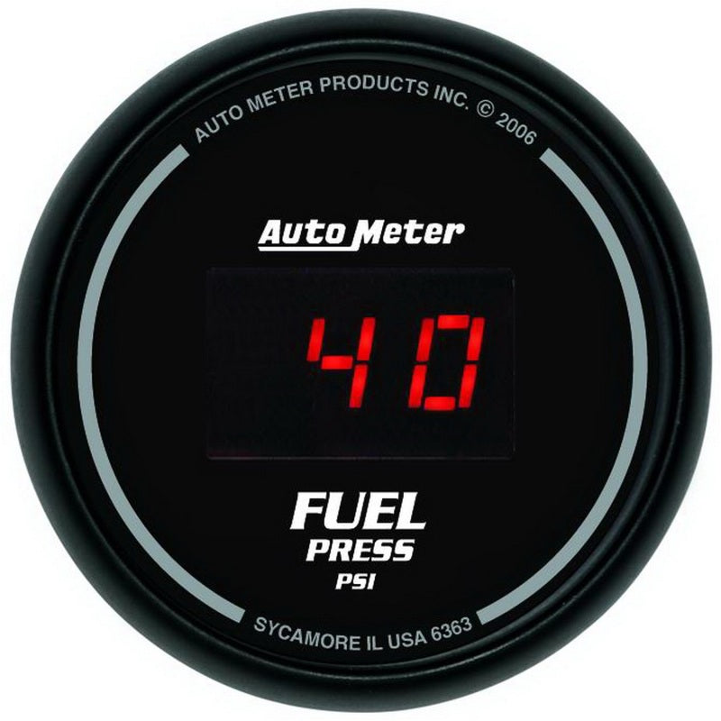 Autometer Z Series 52mm Black Digital 5-100 PSI Fuel Pressure Gauge - My Store