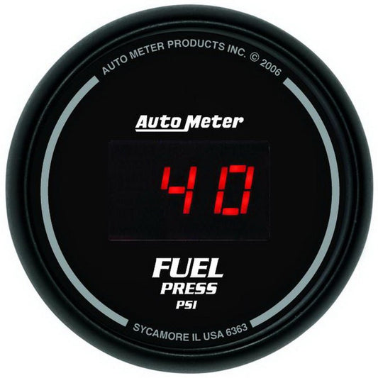 Autometer Z Series 52mm Black Digital 5-100 PSI Fuel Pressure Gauge - My Store