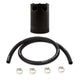 Mishimoto Assembled Universal 2-Port Catch Can Black w/ Hose - Mammoth Racing -