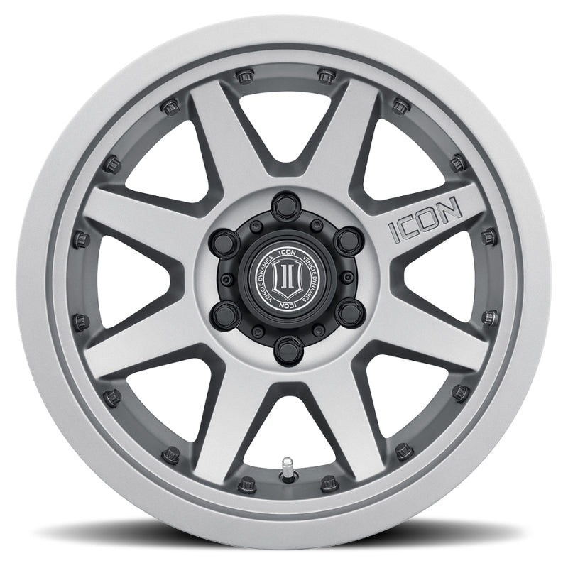 Icon Rebound Pro 17x8.5 5x5 -6mm Offset 4.5in BS 71.5mm Bore Titanium Wheel - Mammoth Racing -