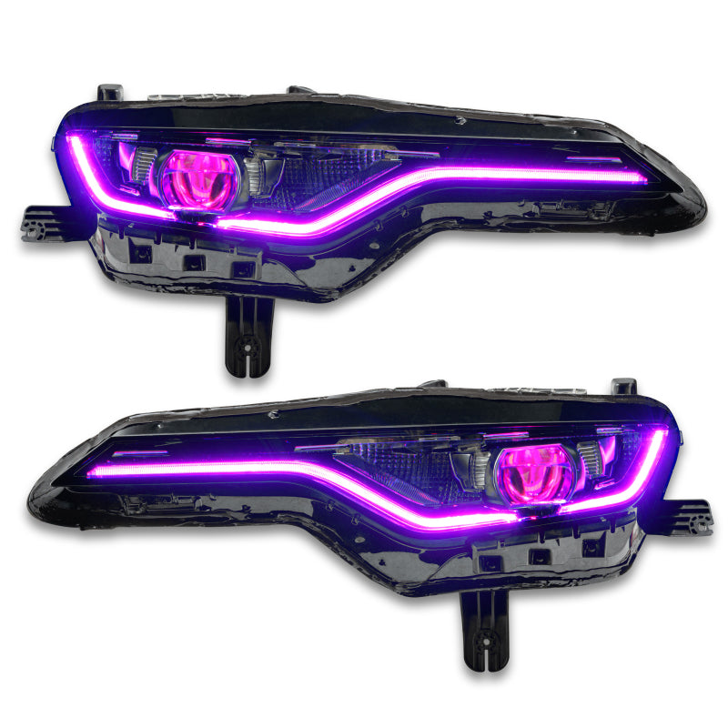Oracle 19-21 Chevy Camaro SS/RS RGBW+A Headlight DRL Upgrade Kit - ColorSHIFT w/o Controller - Mammoth Racing -