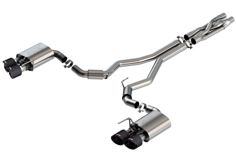 Borla 2020 Ford GT500 5.2L AT 3in ATAK CatBack Exhaust w/ Carbon Fiber Tips - My Store
