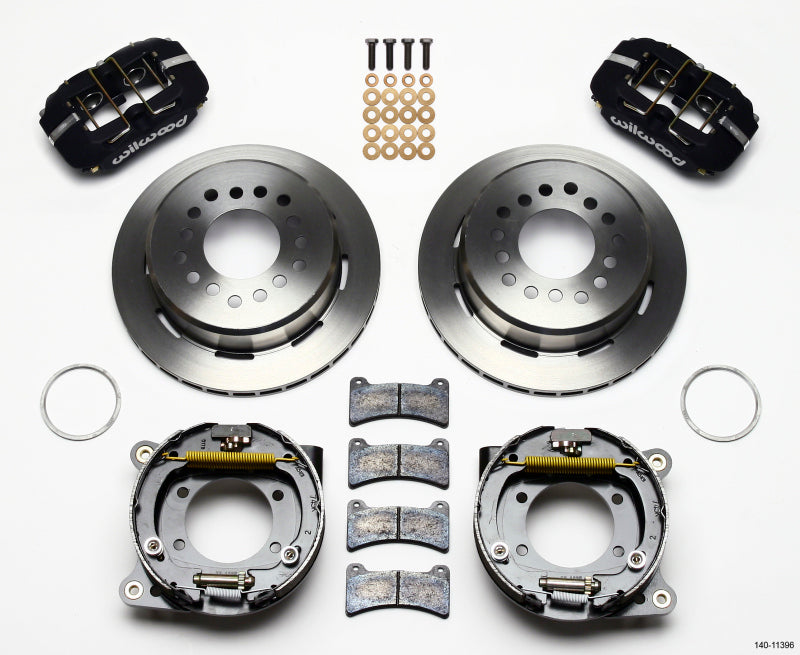 Wilwood Dynapro Low-Profile 11.00in P-Brake Kit Ford 8.8 w/2.50in Offset-5 Lug - Mammoth Racing -