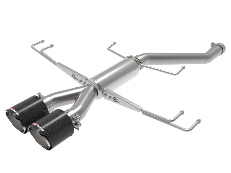 aFe Takeda 2.5in 304SS Axle-Back Exhaust System 17-19 Honda Civic Type R L4-2.0L (t) - Mammoth Racing -
