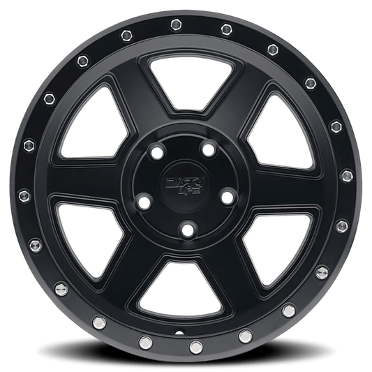 Dirty Life 9315 Compound 17x9 / 6x139.7 BP / -12mm Offset / 106mm Hub Matte Black Wheel - Mammoth Racing -