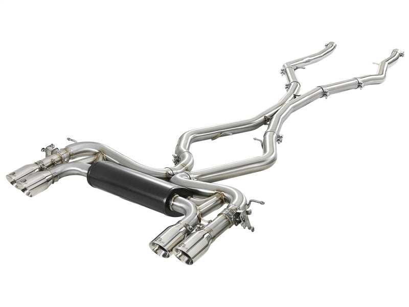 aFe MACH Force-Xp 3.5in 304 SS Cat-Back w/Polished Tips 15-18 BMW X5 M (F85)/X6 M (F86) V8-4.4L S63 - Mammoth Racing -