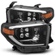 AlphaRex 14-20 Toyota Tundra NOVA LED Projector Headlight Plank Style Alpha Black w/Activation Light - My Store